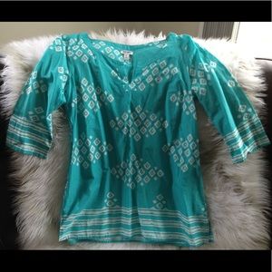 💥4 for $20💥NWT Old Navy Turquoise/White Top (M)